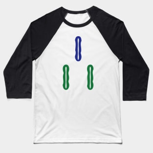 Three Bamboo Stick String San Tiao 索 Tile. It's Mahjong Time! Baseball T-Shirt